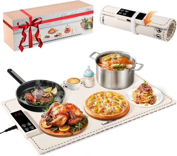 Warming Mat for Food, Graphene & Aluminum Foil Full Surface Heating Electric