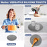 Walfos Silicone Trivet Mats - 4 Heat Resistant Pot Holders, Non-Slip Hot Pads for Kitchen, Food Grade Silicone