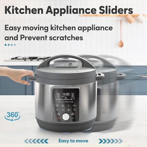 Appliance Sliders for Kitchen Appliances 24 PCS Self-adhesive Small Kitchen Appliance Slider Kitchen Hacks Easy to MovIing & Space Saving Kitchen Must Have Gadgets Mixer Accessories for countertop