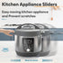Appliance Sliders for Kitchen Appliances 24 PCS Self-adhesive Small Kitchen Appliance Slider Kitchen Hacks Easy to MovIing & Space Saving Kitchen Must Have Gadgets Mixer Accessories for countertop