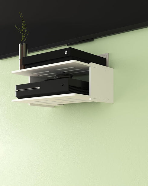 Floating Under TV Game Shelf Stand for Xbox Series S/X, Projector/Router/Entertainment Center, Projector Holder