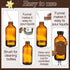 12 Pack 8 oz (8 oz) ProSuites Amber Vanilla Extract Bottles Vanilla Glass Bottles for Vanilla Extract Homemade Amber