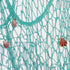 Rosoz Nature Fish Net Wall Decoration with Shells, Ocean Themed Hangings for Pirate Party, Wedding, Photographing (Aqua)
