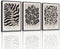 VIYYIEA 3 Pcs Modern Abstract Black Framed Wall Art, Matisse Bedroom Decor, Large Canvas Print Set of 3