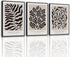 VIYYIEA 3 Pcs Modern Abstract Black Framed Wall Art, Matisse Bedroom Decor, Large Canvas Print Set of 3