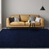 Large 4x6 Feet Ultra Soft Navy Blue Area Rugs, Thickened Memory Foam Indoor Minimalist Carpets for Living Room Bedroom