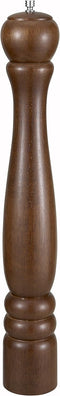 Winco 18" Oak Finish Traditional Pepper Mill, Brown