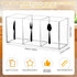 Acrylic Cutlery Storage Organizer Bin Clear Silverware Caddy Countertop Knife Spoon and Fork Holder Kitchen 3 Section Tableware Storage Box for Cabinet Indoor Outdoor Home Flatware Dining Room by Suzile