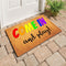 MELODADDY Funny Welcome Doormat Front Porch Decor Rugs with Rubber Back 30"(L) x