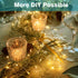 4 Pack 480LED 156Ft 8 Fairy Lights Battery Operated with Remote, Total Battery Powered String Lights with Timer, Modes