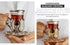 DEMMEX Set 2 2 3.3 oz 12" 5" Turkish Tea and Coffee Serving for Includes Glasses, Metal Glass Holders, Saucers, Spoons