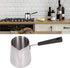 600ml Turkish Coffee Pot, Stainless Steel Milk Pot, High Temperature Resistant Butter Warmer with Cleaning Brush