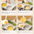 Egg Frying Pan, Nonstick Grill Pan, Aluminum Alloy Divided Frying Pan, 3 Cup, Heat Resistant Handle