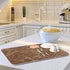 Brown Marble Texture Microfiber Dish Drying Mat, Large Size 18 x 24 Absorbent Dish Drainer Mat for Countertop