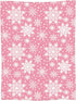 Perinsto 60"X50" Winter Snowflakes Pink Throw Blanket Ultra Soft Warm All Season Christmas Decorative Fleece Blankets