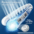 FrSara Neck Fan, Personal Adjustable 360° Cooling Fan, Super Quiet No Blade Design for Comfortable Use