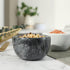 jalz jalz Marble Salt Box Spice keeper Black Big Salt Cellar Natural Material Salt Container Spice Cellar Large