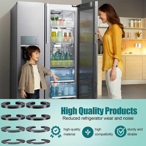 8PCS Refrigerator Door Hinge Shims, Height Adjustment Kits for Samsung 3282540 DA60-00314C