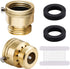 2 PCS Brass Vacuum Breaker, 3/4'' Solid Brass Anti-Siphon Hose Bib Valve,