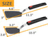 2-Pack Flexible Silicone Spatula Turner, 600 F Heat Resistant for Nonstick Cookware, Kitchen Utensil Set