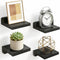 Fixwal Wall Shelves, 5x5 Inches Small Floating Shelf, Rustic Wood Wall Mounted