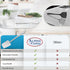 Alpine Cuisine Stainless Steel Solid Turner 13-Inches, Comfortable Handle, Heat Resistant Kitchen Spatula, Dishwasher