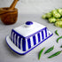 Countertop, City to Cottage Large Butter Dish with Lid for Ceramic Butter Keeper, Butter Container with Knob Handle