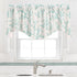 Turquoise Blue Valances for Windows, 53x18 Inches Cotton Curtains for Kitchen or Living Room Beach Coastal Decor