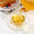 Set, 6 Pack 7OZ/210ML, Glass Teacup and Saucer Coffee Mug with Stainless Steel Spoon Suitable for Espresso Juice