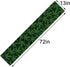 Sunwer Linen Table Runner with Marijuana Leaf Pattern, 13" x 72", Green, Modern Design for Kitchen Dining & Parties