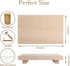 Wood Pedestal Stand Bathroom Counter Organizer, Farmhouse Decorative Tray Soap Holder for Kitchen Decor, Burlywood