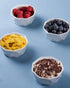 DELLING 8 oz Ramekins Set of 6, Porcelain Geometric Style for Baking Souffle, Ice Cream, Snack, Charcuterie Bowls, Oven