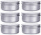 6 Ounce Aluminum Cans, 180 mL Screw Lid Metal Storage Tins for Spices, Candies, 6 Pcs