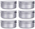 6 Ounce Aluminum Cans, 180 mL Screw Lid Metal Storage Tins for Spices, Candies, 6 Pcs