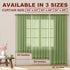 YHSF 2 Panel Set Sheer Curtains - Elegant Rod Pocket Solid Voile Drapes for Bedroom/Living Room, 54" W x 84" L