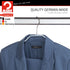 MAWA by Reston Lloyd Silhouette Series Non-Slip Clothes Hanger with Bar & Hook for Pants and Skirts, Set of 5, Silver