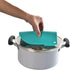 Charles Viancin Honeycomb Silicone Pot Holder, Withstands Temperatures up to 220°C / 428°F, Turquoise
