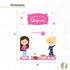 Desert Cactus Girls Happy Birthday Invitations - Style 1 Invite Cards (10 Count) with Envelopes for Kids Party