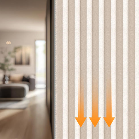 Sets (1 Pack, 54W 78 AJAZZ Blackout Door Curtain Magnetic Doorway Curtain Included Rod x L,Biscotti Beige) Accordion