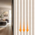 Sets (1 Pack, 54W 78 AJAZZ Blackout Door Curtain Magnetic Doorway Curtain Included Rod x L,Biscotti Beige) Accordion