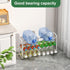 kiplant Closet, 3-Tier Closet, White Shoe Rack for Expandable Shoe Organizer for Metal Adjustable Black Shoe Shelf