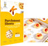 Katbite 12x16 Inch Parchment Paper Sheets with Grid Lines, Precut Non-Stick Heavy Duty Baking Paper for Cookies