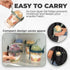 4 Pack 20 oz (4 Set 20 oz) On The Go Cereal Yogurt Cups with Lids and Spoon, Reusable Parfait Plastic Milk Breakfast