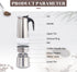 HYWHUYANG Coffee Pot, Stainless Steel Percolator Coffee Maker for Home, Camping, and Travel (200ml)