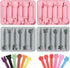 Nuogo 4 Pack Crayon Mold Crayon Recycling Molds Assorted 3D Silicone Oven