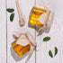 48 Pack 3 oz SZUAH Mini Honey Jars with Dipper, Glass Hexagon Honey Jar for Wedding Favors, Empty Glass Jars for Party