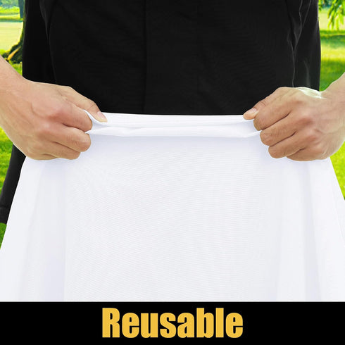 Smiry Waterproof Rectangle Picnic Table Cloth, Elastic Fitted Tablecover for 5 Foot Tables, Washable Polyester