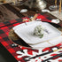 Christmas Red Plaid Snowflake Placemats, Set of 6, Heat-Resistant, Washable Table Mats for Kitchen Dining Decoration