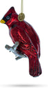 Cardinal Blown Glass Christmas Ornament