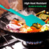 3 Pack Large Silicone Spatula Set, 600 F Heat Resistant Rubber for Baking, Cooking, Scraping, Mixing